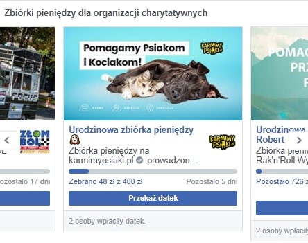 Akcje charytatywne na fb. Inmarketing